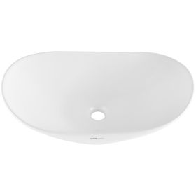 VEVOR Modern Ceramic Vessel Sink 23.3" x 14.2" Bathroom Vanity Bowl Countertop